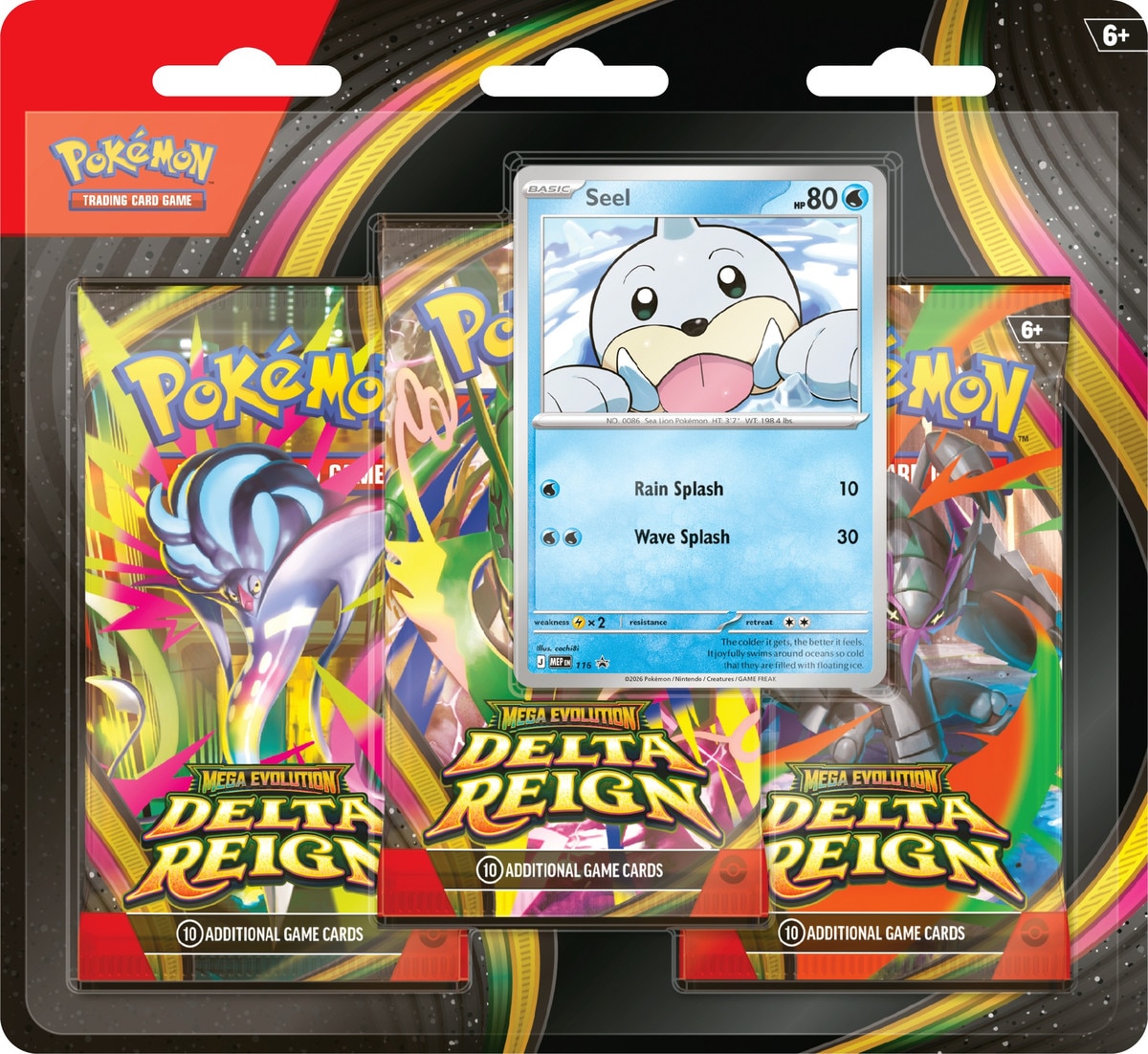 Pokémon: Mega Evolution—Delta Reign: 3-pack Blister